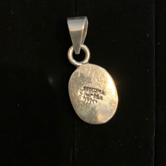 Silver and multi-colored pendant - Picture 3 of 3